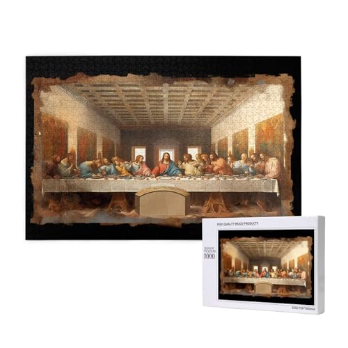 Puzzle Das letzte Abendmahl,Puzzle 2000 Teile Jesus Holzpuzzle Erwachsene mit Geschenkbox,Schwieriges,Unterhaltsames,Herausforderndes,Geeignet für Anfänger ab 14 Jahren,Geschenke Männer/Frauen M-14 Puzzle Das letzte Abendmahl,Puzzle 2000 Teile Jesus Holzpuzzle Erwachsene mit Geschenkbox,Schwieriges,Unterhaltsames,Herausforderndes,Geeignet für Anfänger ab 14 Jahren,Geschenke Männer/Frauen M-14 von Yeogcohe