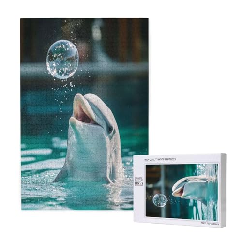 Puzzle Delphin,Puzzle 1000 Teile Tier Holzpuzzle Erwachsene mit Geschenkbox und Poster,Schwieriges,Unterhaltsames,Herausforderndes,Geeignet für Anfänger ab 14 Jahren,Geschenke für Männer/Frauen M-1713 Puzzle Delphin,Puzzle 1000 Teile Tier Holzpuzzle Erwachsene mit Geschenkbox und Poster,Schwieriges,Unterhaltsames,Herausforderndes,Geeignet für Anfänger ab 14 Jahren,Geschenke für Männer/Frauen M-1713 von Yeogcohe