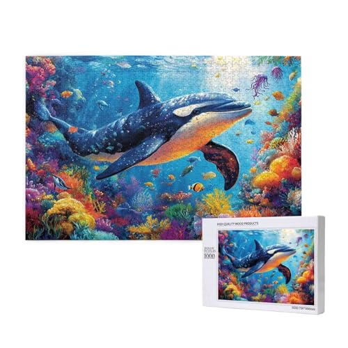 Puzzle Delphin,Puzzle 4000 Teile Tier Holzpuzzle Erwachsene mit Geschenkbox und Poster,Schwieriges,Unterhaltsames,Herausforderndes,Geeignet für Anfänger ab 14 Jahren,Geschenke für Männer/Frauen M-731 Puzzle Delphin,Puzzle 4000 Teile Tier Holzpuzzle Erwachsene mit Geschenkbox und Poster,Schwieriges,Unterhaltsames,Herausforderndes,Geeignet für Anfänger ab 14 Jahren,Geschenke für Männer/Frauen M-731 von Yeogcohe