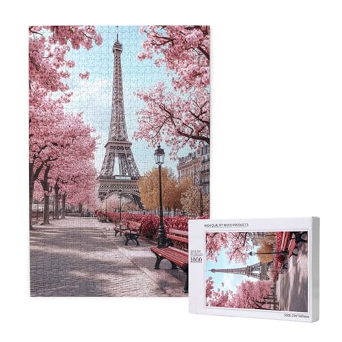 Puzzle Eiffelturm,Puzzle 6000 Teile Paris Holzpuzzle Erwachsene mit Geschenkbox,Schwieriges,Unterhaltsames,Herausforderndes,Geeignet für Anfänger ab 14 Jahren,Geschenke für Männer/Frauen M-1389 von Yeogcohe