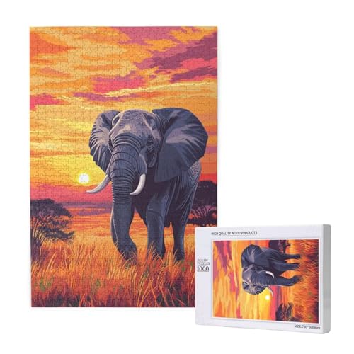 Puzzle Elefant,Puzzle 300 Teile Sonnenuntergang Holzpuzzle Erwachsene mit Geschenkbox,Schwieriges,Unterhaltsames,Herausforderndes,Geeignet für Anfänger ab 14 Jahren,Geschenke für Männer/Frauen M-1593 Puzzle Elefant,Puzzle 300 Teile Sonnenuntergang Holzpuzzle Erwachsene mit Geschenkbox,Schwieriges,Unterhaltsames,Herausforderndes,Geeignet für Anfänger ab 14 Jahren,Geschenke für Männer/Frauen M-1593 von Yeogcohe