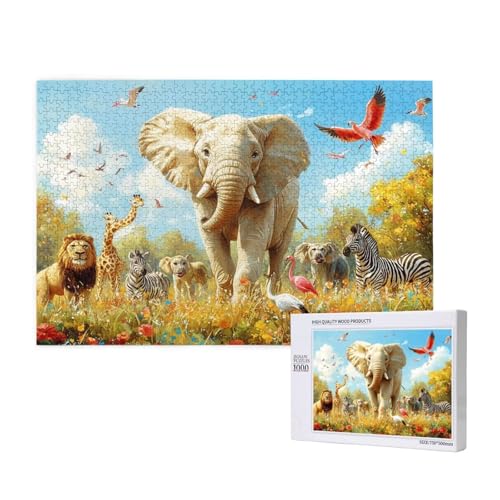 Puzzle Elefant,Puzzle 6000 Teile Afrika Holzpuzzle Erwachsene mit Geschenkbox und Poster,Schwieriges,Unterhaltsames,Herausforderndes,Geeignet für Anfänger ab 14 Jahren,Geschenke für Frauen M-855 Puzzle Elefant,Puzzle 6000 Teile Afrika Holzpuzzle Erwachsene mit Geschenkbox und Poster,Schwieriges,Unterhaltsames,Herausforderndes,Geeignet für Anfänger ab 14 Jahren,Geschenke für Frauen M-855 von Yeogcohe