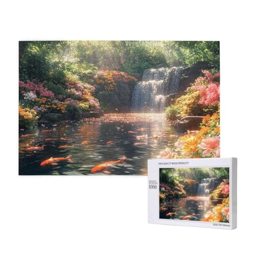 Puzzle Fallen,Puzzle 1000 Teile Landschaft Holzpuzzle Erwachsene mit Geschenkbox,Schwieriges,Unterhaltsames,Herausforderndes,Geeignet für Anfänger ab 14 Jahren,Geschenke für Männer/Frauen M-844 von Yeogcohe