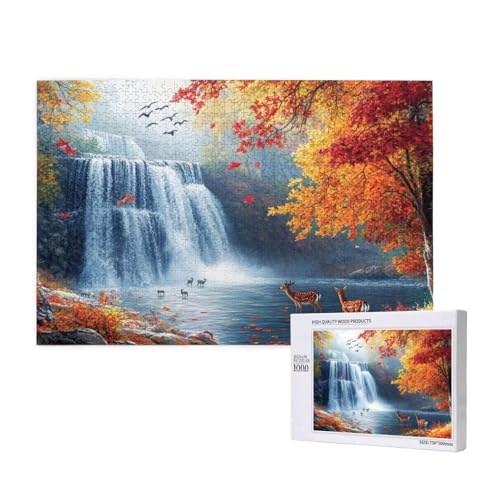 Puzzle Fallen,Puzzle 300 Teile Herbst Holzpuzzle Erwachsene mit Geschenkbox und Poster,Schwieriges,Unterhaltsames,Herausforderndes,Geeignet für Anfänger ab 14 Jahren,Geschenke für Männer/Frauen M-1083 Puzzle Fallen,Puzzle 300 Teile Herbst Holzpuzzle Erwachsene mit Geschenkbox und Poster,Schwieriges,Unterhaltsames,Herausforderndes,Geeignet für Anfänger ab 14 Jahren,Geschenke für Männer/Frauen M-1083 von Yeogcohe