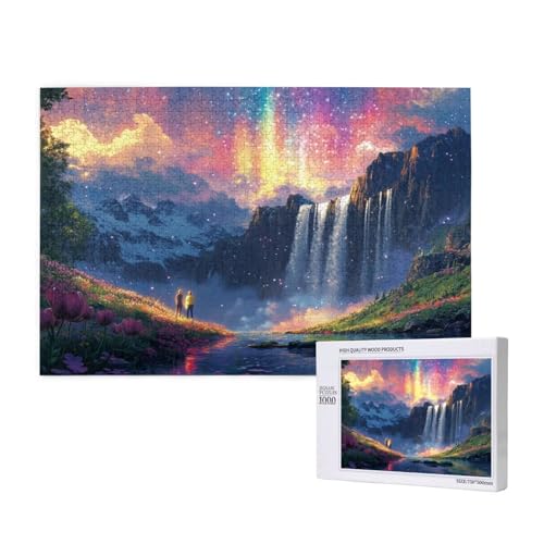 Puzzle Fallen,Puzzle 4000 Teile Landschaft Holzpuzzle Erwachsene mit Geschenkbox,Schwieriges,Unterhaltsames,Herausforderndes,Geeignet für Anfänger ab 14 Jahren,Geschenke für Männer/Frauen M-887 von Yeogcohe