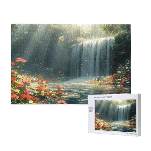 Puzzle Fallen,Puzzle 4000 Teile Landschaft Holzpuzzle Erwachsene mit Geschenkbox,Schwieriges,Unterhaltsames,Herausforderndes,Geeignet für Anfänger ab 14 Jahren,Geschenke für Männer/Frauen M-951 von Yeogcohe