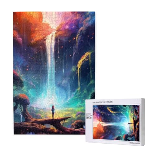 Puzzle Fallen,Puzzle 6000 Teile Landschaft Holzpuzzle Erwachsene mit Geschenkbox,Schwieriges,Unterhaltsames,Herausforderndes,Geeignet für Anfänger ab 14 Jahren,Geschenke für Männer/Frauen M-1552 von Yeogcohe