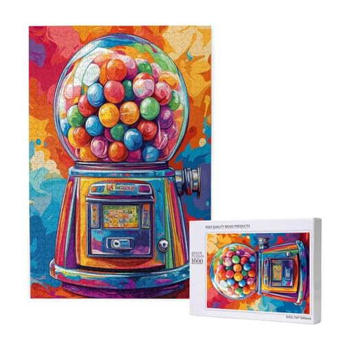 Puzzle Farbe,Puzzle 6000 Teile Süßigkeiten Holzpuzzle Erwachsene mit Geschenkbox,Schwieriges,Unterhaltsames,Herausforderndes,Geeignet für Anfänger ab 14 Jahren,Geschenke für Männer/Frauen M-1664 von Yeogcohe
