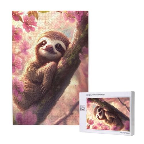 Puzzle Faultier,Puzzle 1000 Teile Tier Holzpuzzle Erwachsene mit Geschenkbox und Poster,Schwieriges,Unterhaltsames,Herausforderndes,Geeignet für Anfänger ab 14 Jahren,Geschenke für Frauen M-1422 Puzzle Faultier,Puzzle 1000 Teile Tier Holzpuzzle Erwachsene mit Geschenkbox und Poster,Schwieriges,Unterhaltsames,Herausforderndes,Geeignet für Anfänger ab 14 Jahren,Geschenke für Frauen M-1422 von Yeogcohe