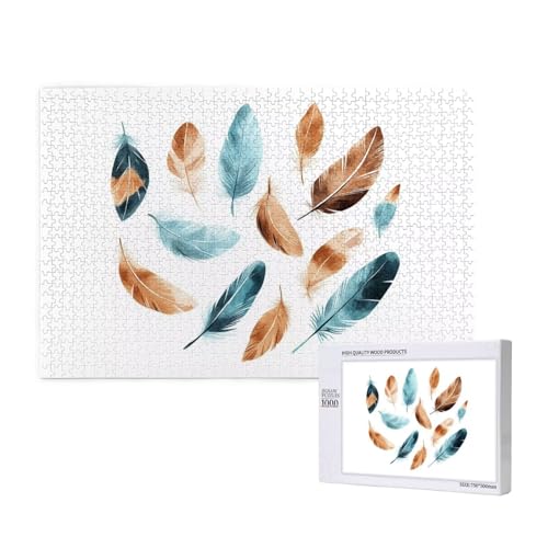 Puzzle Feder,Puzzle 6000 Teile Einfachheit Holzpuzzle Erwachsene mit Geschenkbox,Schwieriges,Unterhaltsames,Herausforderndes,Geeignet für Anfänger ab 14 Jahren,Geschenke für Männer/Frauen M-488 von Yeogcohe