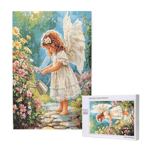 Puzzle Flügel,Puzzle 300 Teile Engel Holzpuzzle Erwachsene mit Geschenkbox und Poster,Schwieriges,Unterhaltsames,Herausforderndes,Geeignet für Anfänger ab 14 Jahren,Geschenke für Männer/Frauen M-1158 von Yeogcohe