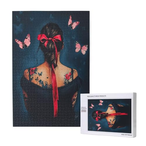 Puzzle Frau,Puzzle 4000 Teile Schmetterling Holzpuzzle Erwachsene mit Geschenkbox,Schwieriges,Unterhaltsames,Herausforderndes,Geeignet für Anfänger ab 14 Jahren,Geschenke für Männer/Frauen M-1239 Puzzle Frau,Puzzle 4000 Teile Schmetterling Holzpuzzle Erwachsene mit Geschenkbox,Schwieriges,Unterhaltsames,Herausforderndes,Geeignet für Anfänger ab 14 Jahren,Geschenke für Männer/Frauen M-1239 von Yeogcohe