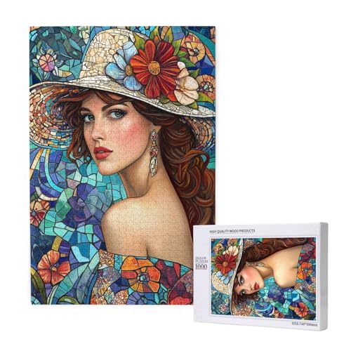 Puzzle Frau,Puzzle 6000 Teile Abstrakt Holzpuzzle Erwachsene mit Geschenkbox und Poster,Schwieriges,Unterhaltsames,Herausforderndes,Geeignet für Anfänger ab 14 Jahren,Geschenke für Frauen M-1565 von Yeogcohe