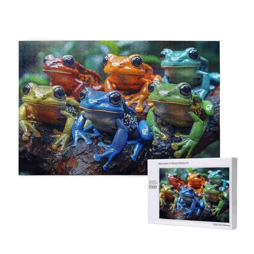 Puzzle Frosch,Puzzle 6000 Teile Tier Holzpuzzle Erwachsene mit Geschenkbox und Poster,Schwieriges,Unterhaltsames,Herausforderndes,Geeignet für Anfänger ab 14 Jahren,Geschenke für Männer/Frauen M-238 von Yeogcohe