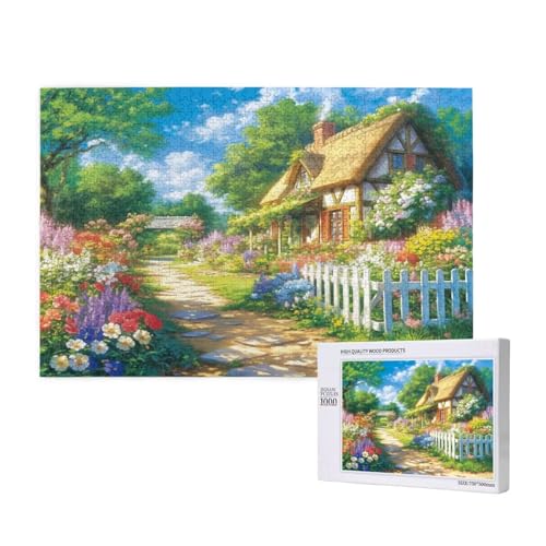 Puzzle Frühling,Puzzle 2000 Teile Blume Holzpuzzle Erwachsene mit Geschenkbox und Poster,Schwieriges,Unterhaltsames,Herausforderndes,Geeignet für Anfänger ab 14 Jahren,Geschenke für Frauen M-949 von Yeogcohe