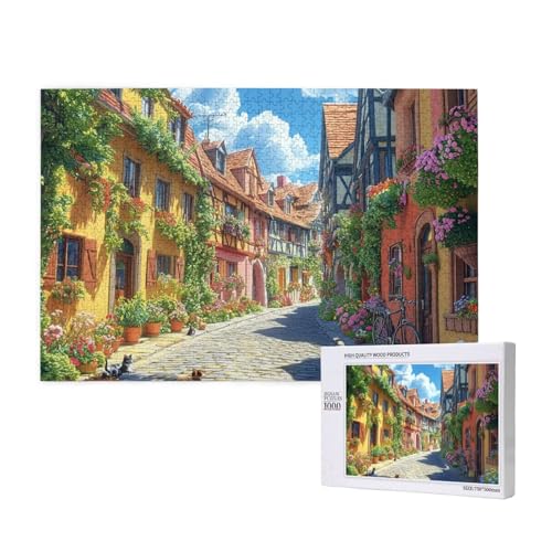 Puzzle Frühling,Puzzle 300 Teile Straße Holzpuzzle Erwachsene mit Geschenkbox und Poster,Schwieriges,Unterhaltsames,Herausforderndes,Geeignet für Anfänger ab 14 Jahren,Geschenke für Frauen M-736 Puzzle Frühling,Puzzle 300 Teile Straße Holzpuzzle Erwachsene mit Geschenkbox und Poster,Schwieriges,Unterhaltsames,Herausforderndes,Geeignet für Anfänger ab 14 Jahren,Geschenke für Frauen M-736 von Yeogcohe
