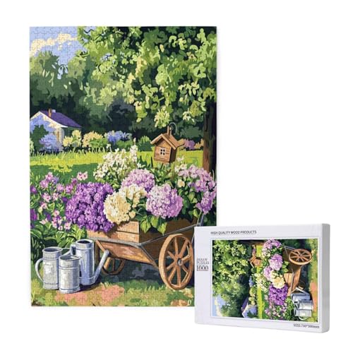 Puzzle Frühling,Puzzle 6000 Teile Blume Holzpuzzle Erwachsene mit Geschenkbox und Poster,Schwieriges,Unterhaltsames,Herausforderndes,Geeignet für Anfänger ab 14 Jahren,Geschenke für Frauen M-1343 von Yeogcohe