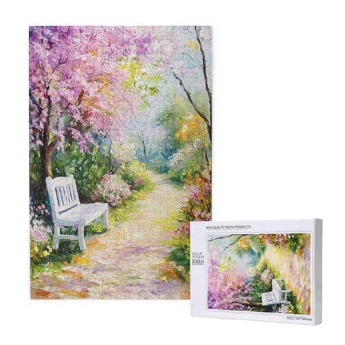 Puzzle Frühling,Puzzle 6000 Teile Landschaft Holzpuzzle Erwachsene mit Geschenkbox,Schwieriges,Unterhaltsames,Herausforderndes,Geeignet für Anfänger ab 14 Jahren,Geschenke für Männer/Frauen M-1460 von Yeogcohe