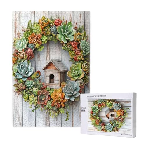 Puzzle Frühling,Puzzle 6000 Teile Retro Holzpuzzle Erwachsene mit Geschenkbox und Poster,Schwieriges,Unterhaltsames,Herausforderndes,Geeignet für Anfänger ab 14 Jahren,Geschenke für Frauen M-1372 von Yeogcohe