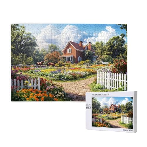 Puzzle Garten,Puzzle 1000 Teile Landschaft Holzpuzzle Erwachsene mit Geschenkbox,Schwieriges,Unterhaltsames,Herausforderndes,Geeignet für Anfänger ab 14 Jahren,Geschenke für Männer/Frauen M-352 Puzzle Garten,Puzzle 1000 Teile Landschaft Holzpuzzle Erwachsene mit Geschenkbox,Schwieriges,Unterhaltsames,Herausforderndes,Geeignet für Anfänger ab 14 Jahren,Geschenke für Männer/Frauen M-352 von Yeogcohe