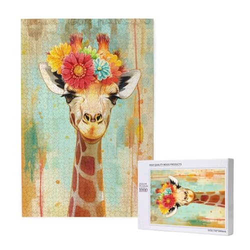Puzzle Giraffe,Puzzle 300 Teile Blume Holzpuzzle Erwachsene mit Geschenkbox und Poster,Schwieriges,Unterhaltsames,Herausforderndes,Geeignet für Anfänger ab 14 Jahren,Geschenke für Männer/Frauen M-1962 Puzzle Giraffe,Puzzle 300 Teile Blume Holzpuzzle Erwachsene mit Geschenkbox und Poster,Schwieriges,Unterhaltsames,Herausforderndes,Geeignet für Anfänger ab 14 Jahren,Geschenke für Männer/Frauen M-1962 von Yeogcohe