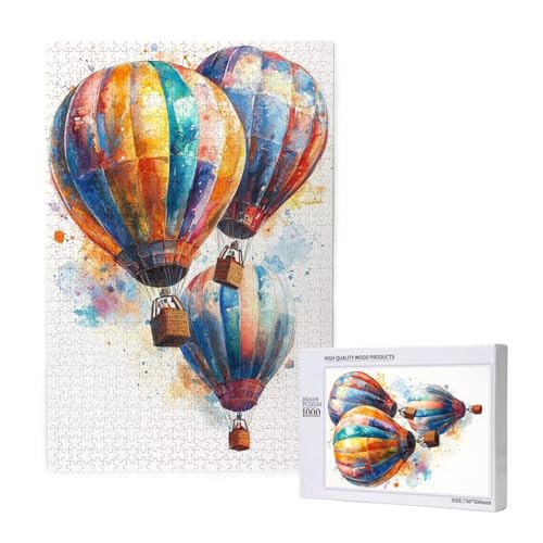 Puzzle Heißluftballon,Puzzle 1000 Teile Landschaft Holzpuzzle Erwachsene mit Geschenkbox,Schwieriges,Unterhaltsames,Herausforderndes,Geeignet für Anfänger ab 14 Jahren,Geschenke Männer/Frauen M-1660 Puzzle Heißluftballon,Puzzle 1000 Teile Landschaft Holzpuzzle Erwachsene mit Geschenkbox,Schwieriges,Unterhaltsames,Herausforderndes,Geeignet für Anfänger ab 14 Jahren,Geschenke Männer/Frauen M-1660 von Yeogcohe