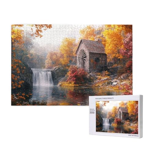 Puzzle Herbst,Puzzle 1000 Teile Landschaft Holzpuzzle Erwachsene mit Geschenkbox,Schwieriges,Unterhaltsames,Herausforderndes,Geeignet für Anfänger ab 14 Jahren,Geschenke für Männer/Frauen M-172 Puzzle Herbst,Puzzle 1000 Teile Landschaft Holzpuzzle Erwachsene mit Geschenkbox,Schwieriges,Unterhaltsames,Herausforderndes,Geeignet für Anfänger ab 14 Jahren,Geschenke für Männer/Frauen M-172 von Yeogcohe