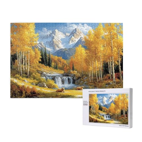 Puzzle Herbst,Puzzle 1000 Teile Landschaft Holzpuzzle Erwachsene mit Geschenkbox,Schwieriges,Unterhaltsames,Herausforderndes,Geeignet für Anfänger ab 14 Jahren,Geschenke für Männer/Frauen M-220 Puzzle Herbst,Puzzle 1000 Teile Landschaft Holzpuzzle Erwachsene mit Geschenkbox,Schwieriges,Unterhaltsames,Herausforderndes,Geeignet für Anfänger ab 14 Jahren,Geschenke für Männer/Frauen M-220 von Yeogcohe