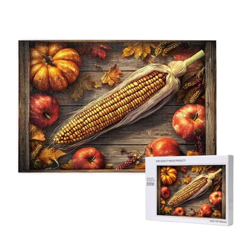 Puzzle Herbst,Puzzle 2000 Teile Erntedankfest Holzpuzzle Erwachsene mit Geschenkbox,Schwieriges,Unterhaltsames,Herausforderndes,Geeignet für Anfänger ab 14 Jahren,Geschenke für Männer/Frauen M-1094 von Yeogcohe