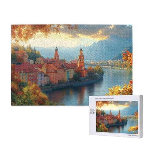 Puzzle Herbst,Puzzle 300 Teile Landschaft Holzpuzzle Erwachsene mit Geschenkbox,Schwieriges,Unterhaltsames,Herausforderndes,Geeignet für Anfänger ab 14 Jahren,Geschenke für Männer/Frauen M-834 Puzzle Herbst,Puzzle 300 Teile Landschaft Holzpuzzle Erwachsene mit Geschenkbox,Schwieriges,Unterhaltsames,Herausforderndes,Geeignet für Anfänger ab 14 Jahren,Geschenke für Männer/Frauen M-834 von Yeogcohe