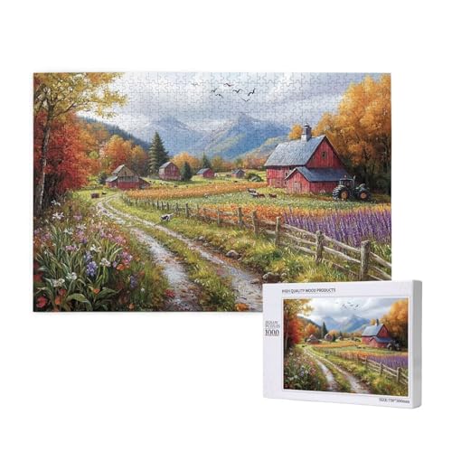 Puzzle Herbst,Puzzle 4000 Teile Bauernhof Holzpuzzle Erwachsene mit Geschenkbox,Schwieriges,Unterhaltsames,Herausforderndes,Geeignet für Anfänger ab 14 Jahren,Geschenke für Männer/Frauen M-950 Puzzle Herbst,Puzzle 4000 Teile Bauernhof Holzpuzzle Erwachsene mit Geschenkbox,Schwieriges,Unterhaltsames,Herausforderndes,Geeignet für Anfänger ab 14 Jahren,Geschenke für Männer/Frauen M-950 von Yeogcohe
