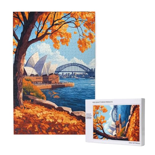 Puzzle Herbst,Puzzle 4000 Teile Landschaft Holzpuzzle Erwachsene mit Geschenkbox,Schwieriges,Unterhaltsames,Herausforderndes,Geeignet für Anfänger ab 14 Jahren,Geschenke für Männer/Frauen M-1812 von Yeogcohe