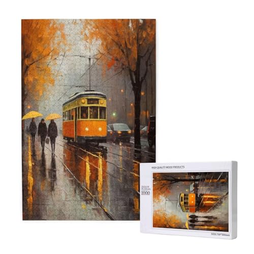 Puzzle Herbst,Puzzle 4000 Teile Paris Holzpuzzle Erwachsene mit Geschenkbox und Poster,Schwieriges,Unterhaltsames,Herausforderndes,Geeignet für Anfänger ab 14 Jahren,Geschenke für Männer/Frauen M-1453 von Yeogcohe