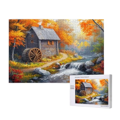Puzzle Herbst,Puzzle 6000 Teile Landschaft Holzpuzzle Erwachsene mit Geschenkbox,Schwieriges,Unterhaltsames,Herausforderndes,Geeignet für Anfänger ab 14 Jahren,Geschenke für Männer/Frauen M-486 von Yeogcohe