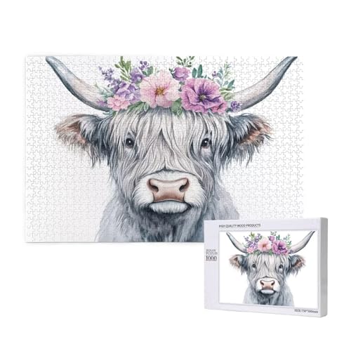 Puzzle Hochlandrinder,Puzzle 2000 Teile Tier Holzpuzzle Erwachsene mit Geschenkbox,Schwieriges,Unterhaltsames,Herausforderndes,Geeignet für Anfänger ab 14 Jahren,Geschenke für Männer/Frauen M-378 Puzzle Hochlandrinder,Puzzle 2000 Teile Tier Holzpuzzle Erwachsene mit Geschenkbox,Schwieriges,Unterhaltsames,Herausforderndes,Geeignet für Anfänger ab 14 Jahren,Geschenke für Männer/Frauen M-378 von Yeogcohe