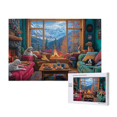 Puzzle Hund,Puzzle 2000 Teile Berg Holzpuzzle Erwachsene mit Geschenkbox und Poster,Schwieriges, Unterhaltsames, Herausforderndes, Geeignet für Anfänger ab 14 Jahren,Geschenke für Männer/Frauen M-281 Puzzle Hund,Puzzle 2000 Teile Berg Holzpuzzle Erwachsene mit Geschenkbox und Poster,Schwieriges, Unterhaltsames, Herausforderndes, Geeignet für Anfänger ab 14 Jahren,Geschenke für Männer/Frauen M-281 von Yeogcohe