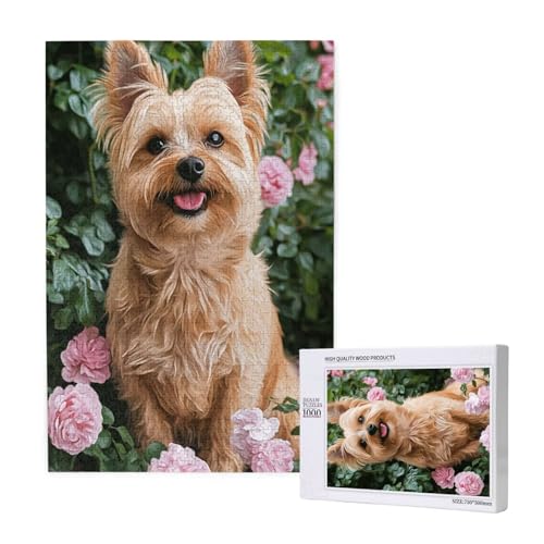 Puzzle Hund,Puzzle 6000 Teile Blume Holzpuzzle Erwachsene mit Geschenkbox und Poster,Schwieriges,Unterhaltsames,Herausforderndes,Geeignet für Anfänger ab 14 Jahren,Geschenke für Männer/Frauen M-1217 von Yeogcohe