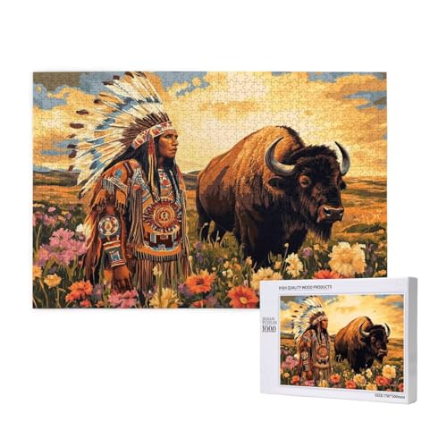 Puzzle Indianer,Puzzle 4000 Teile Tier Holzpuzzle Erwachsene mit Geschenkbox und Poster,Schwieriges,Unterhaltsames,Herausforderndes,Geeignet für Anfänger ab 14 Jahren,Geschenke für Männer/Frauen M-581 Puzzle Indianer,Puzzle 4000 Teile Tier Holzpuzzle Erwachsene mit Geschenkbox und Poster,Schwieriges,Unterhaltsames,Herausforderndes,Geeignet für Anfänger ab 14 Jahren,Geschenke für Männer/Frauen M-581 von Yeogcohe