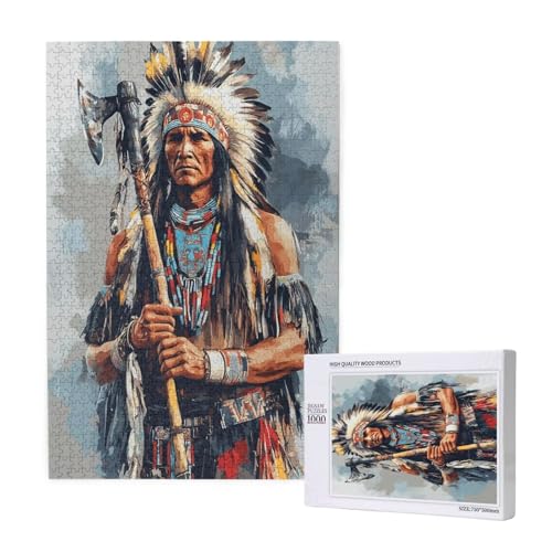 Puzzle Indianer,Puzzle 6000 Teile Feder Holzpuzzle Erwachsene mit Geschenkbox und Poster,Schwieriges,Unterhaltsames,Herausforderndes,Geeignet für Anfänger ab 14 Jahren,Geschenke für Frauen M-1181 Puzzle Indianer,Puzzle 6000 Teile Feder Holzpuzzle Erwachsene mit Geschenkbox und Poster,Schwieriges,Unterhaltsames,Herausforderndes,Geeignet für Anfänger ab 14 Jahren,Geschenke für Frauen M-1181 von Yeogcohe
