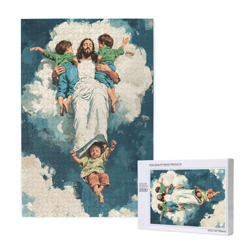 Puzzle Jesus,Puzzle 1000 Teile Engel Holzpuzzle Erwachsene mit Geschenkbox und Poster,Schwieriges,Unterhaltsames,Herausforderndes,Geeignet für Anfänger ab 14 Jahren,Geschenke für Männer/Frauen M-1256 Puzzle Jesus,Puzzle 1000 Teile Engel Holzpuzzle Erwachsene mit Geschenkbox und Poster,Schwieriges,Unterhaltsames,Herausforderndes,Geeignet für Anfänger ab 14 Jahren,Geschenke für Männer/Frauen M-1256 von Yeogcohe
