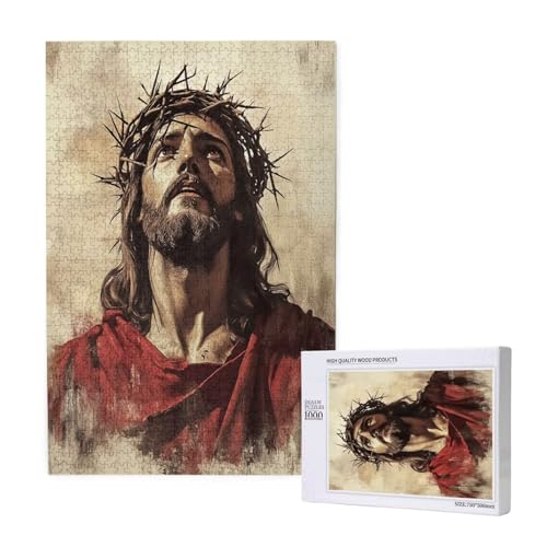 Puzzle Jesus,Puzzle 4000 Teile Religion Holzpuzzle Erwachsene mit Geschenkbox und Poster,Schwieriges,Unterhaltsames,Herausforderndes,Geeignet für Anfänger ab 14 Jahren,Geschenke für Frauen M-1235 Puzzle Jesus,Puzzle 4000 Teile Religion Holzpuzzle Erwachsene mit Geschenkbox und Poster,Schwieriges,Unterhaltsames,Herausforderndes,Geeignet für Anfänger ab 14 Jahren,Geschenke für Frauen M-1235 von Yeogcohe