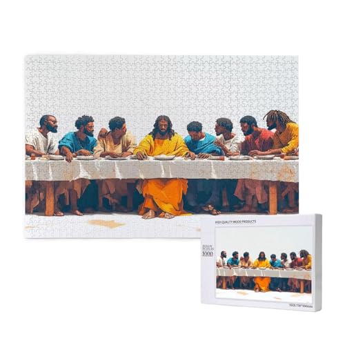 Puzzle Jesus,Puzzle 6000 Teile Das letzte Abendmahl Holzpuzzle Erwachsene mit Geschenkbox,Schwieriges,Unterhaltsames,Herausforderndes,Geeignet für Anfänger ab 14 Jahren,Geschenke Männer/Frauen M-16 Puzzle Jesus,Puzzle 6000 Teile Das letzte Abendmahl Holzpuzzle Erwachsene mit Geschenkbox,Schwieriges,Unterhaltsames,Herausforderndes,Geeignet für Anfänger ab 14 Jahren,Geschenke Männer/Frauen M-16 von Yeogcohe