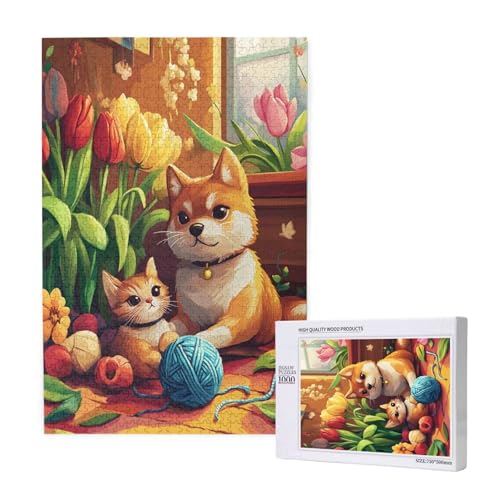 Puzzle Karikatur,Puzzle 300 Teile Katze Holzpuzzle Erwachsene mit Geschenkbox und Poster,Schwieriges,Unterhaltsames,Herausforderndes,Geeignet für Anfänger ab 14 Jahren,Geschenke für Frauen M-1273 Puzzle Karikatur,Puzzle 300 Teile Katze Holzpuzzle Erwachsene mit Geschenkbox und Poster,Schwieriges,Unterhaltsames,Herausforderndes,Geeignet für Anfänger ab 14 Jahren,Geschenke für Frauen M-1273 von Yeogcohe