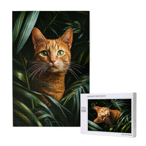Puzzle Katze,Puzzle 1000 Teile Blätter Holzpuzzle Erwachsene mit Geschenkbox und Poster,Schwieriges,Unterhaltsames,Herausforderndes,Geeignet für Anfänger ab 14 Jahren,Geschenke für Frauen M-1546 Puzzle Katze,Puzzle 1000 Teile Blätter Holzpuzzle Erwachsene mit Geschenkbox und Poster,Schwieriges,Unterhaltsames,Herausforderndes,Geeignet für Anfänger ab 14 Jahren,Geschenke für Frauen M-1546 von Yeogcohe