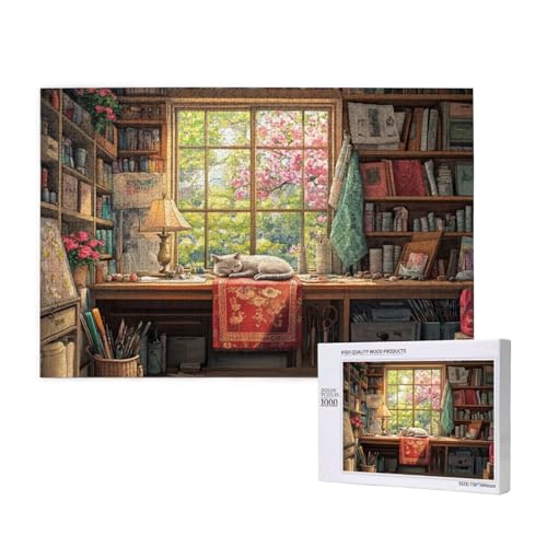 Puzzle Katze,Puzzle 300 Teile Retro Holzpuzzle Erwachsene mit Geschenkbox und Poster,Schwieriges, Unterhaltsames, Herausforderndes, Geeignet für Anfänger ab 14 Jahren,Geschenke für Männer/Frauen M-272 Puzzle Katze,Puzzle 300 Teile Retro Holzpuzzle Erwachsene mit Geschenkbox und Poster,Schwieriges, Unterhaltsames, Herausforderndes, Geeignet für Anfänger ab 14 Jahren,Geschenke für Männer/Frauen M-272 von Yeogcohe
