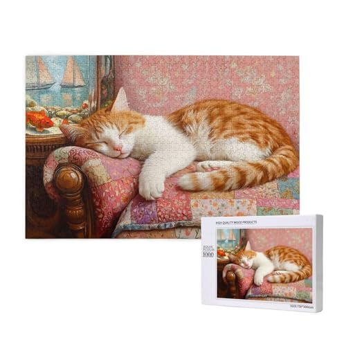 Puzzle Katze,Puzzle 6000 Teile Tier Holzpuzzle Erwachsene mit Geschenkbox und Poster,Schwieriges, Unterhaltsames, Herausforderndes, Geeignet für Anfänger ab 14 Jahren,Geschenke für Männer/Frauen M-234 Puzzle Katze,Puzzle 6000 Teile Tier Holzpuzzle Erwachsene mit Geschenkbox und Poster,Schwieriges, Unterhaltsames, Herausforderndes, Geeignet für Anfänger ab 14 Jahren,Geschenke für Männer/Frauen M-234 von Yeogcohe