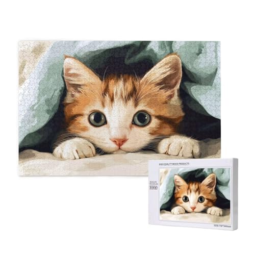 Puzzle Katze,Puzzle 6000 Teile Tier Holzpuzzle Erwachsene mit Geschenkbox und Poster,Schwieriges, Unterhaltsames, Herausforderndes, Geeignet für Anfänger ab 14 Jahren,Geschenke für Männer/Frauen M-411 Puzzle Katze,Puzzle 6000 Teile Tier Holzpuzzle Erwachsene mit Geschenkbox und Poster,Schwieriges, Unterhaltsames, Herausforderndes, Geeignet für Anfänger ab 14 Jahren,Geschenke für Männer/Frauen M-411 von Yeogcohe