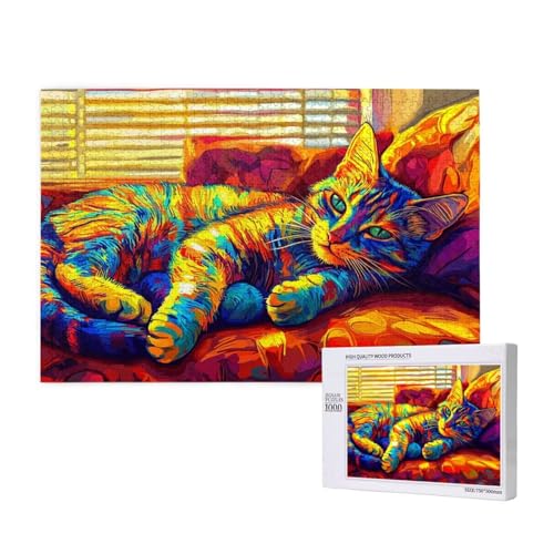Puzzle Katze,Puzzle 6000 Teile Tier Holzpuzzle Erwachsene mit Geschenkbox und Poster,Schwieriges, Unterhaltsames, Herausforderndes, Geeignet für Anfänger ab 14 Jahren,Geschenke für Männer/Frauen M-576 Puzzle Katze,Puzzle 6000 Teile Tier Holzpuzzle Erwachsene mit Geschenkbox und Poster,Schwieriges, Unterhaltsames, Herausforderndes, Geeignet für Anfänger ab 14 Jahren,Geschenke für Männer/Frauen M-576 von Yeogcohe