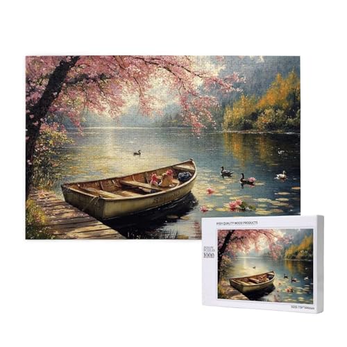 Puzzle Kirschblüten,Puzzle 2000 Teile Boot Holzpuzzle Erwachsene mit Geschenkbox,Schwieriges,Unterhaltsames,Herausforderndes,Geeignet für Anfänger ab 14 Jahren,Geschenke für Männer/Frauen M-795 Puzzle Kirschblüten,Puzzle 2000 Teile Boot Holzpuzzle Erwachsene mit Geschenkbox,Schwieriges,Unterhaltsames,Herausforderndes,Geeignet für Anfänger ab 14 Jahren,Geschenke für Männer/Frauen M-795 von Yeogcohe