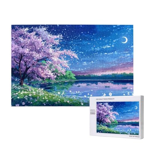Puzzle Kirschblüten,Puzzle 4000 Teile Mond Holzpuzzle Erwachsene mit Geschenkbox,Schwieriges,Unterhaltsames,Herausforderndes,Geeignet für Anfänger ab 14 Jahren,Geschenke für Männer/Frauen M-525 Puzzle Kirschblüten,Puzzle 4000 Teile Mond Holzpuzzle Erwachsene mit Geschenkbox,Schwieriges,Unterhaltsames,Herausforderndes,Geeignet für Anfänger ab 14 Jahren,Geschenke für Männer/Frauen M-525 von Yeogcohe